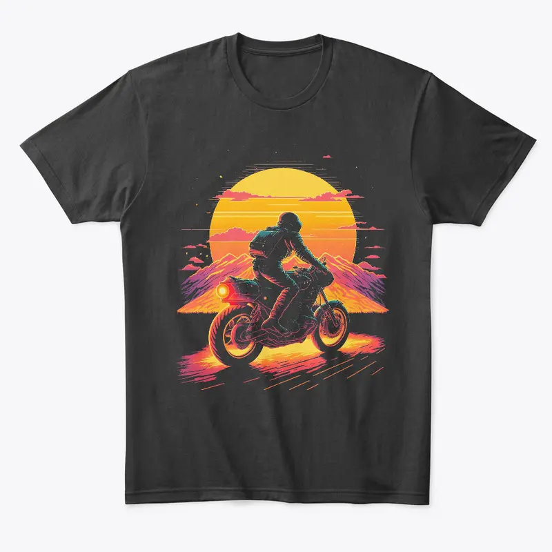 Motorbike Sunset Vinatage