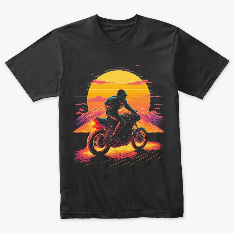 Motorbike Sunset Vinatage